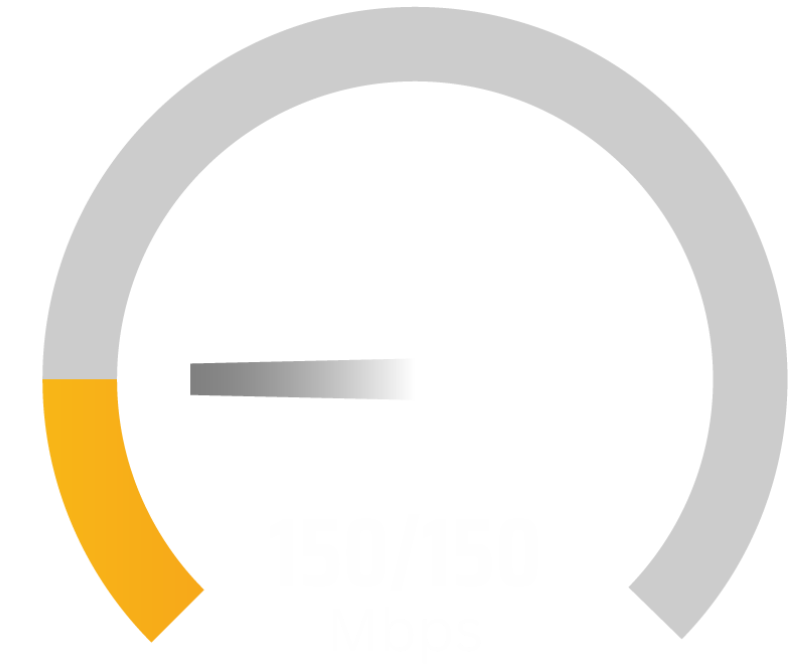 150 Mbps Home Internet Upload and Download Speeds