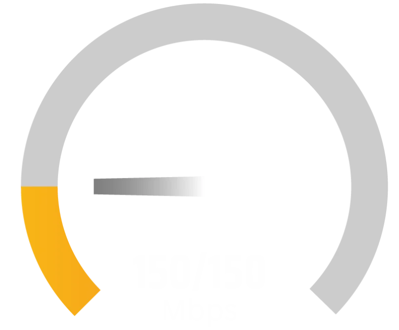150 Mbps Home Internet Upload and Download Speeds