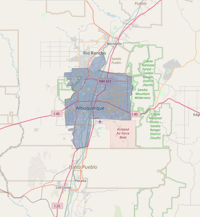 Albuquerque-map