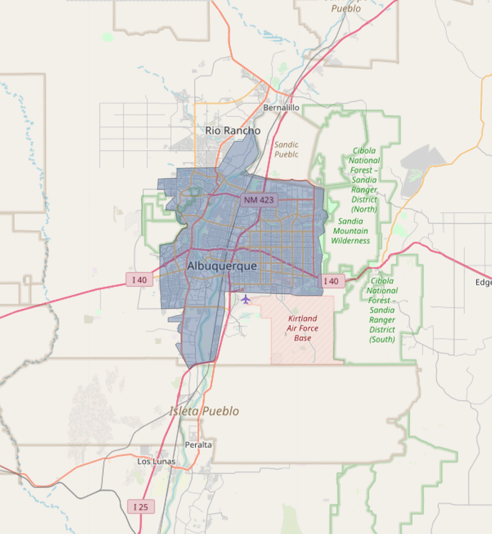 Albuquerque Map 