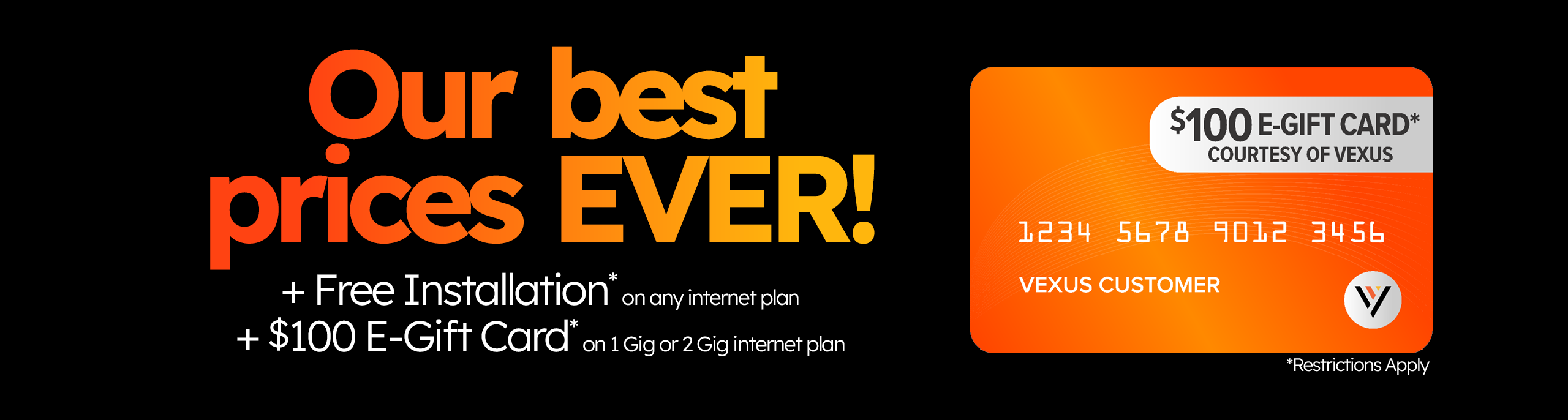 Vexus Internet Deals 2025