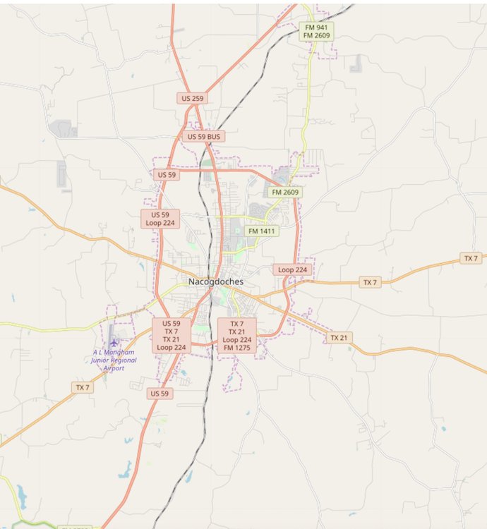 Nacogdoches-map Nacogdoches-map