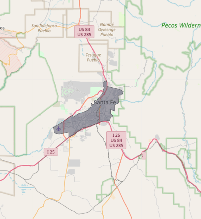 Santa Fe map