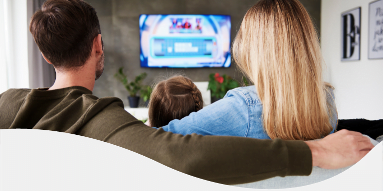 watching tv